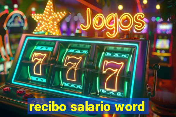 recibo salario word